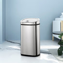 Devanti 50L Motion Sensor Bin Rubbish Automatic Silver-8