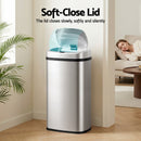 Devanti 60L Sensor Bin Motion Rubbish Automatic Silver-6