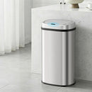 Devanti 60L Sensor Bin Motion Rubbish Automatic Silver-8