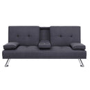 Artiss Sofa Bed 175CM Dark Grey Fabric-1