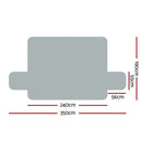 Artiss Sofa Cover Couch Covers 4 Seater Easy to Clean Grey-2