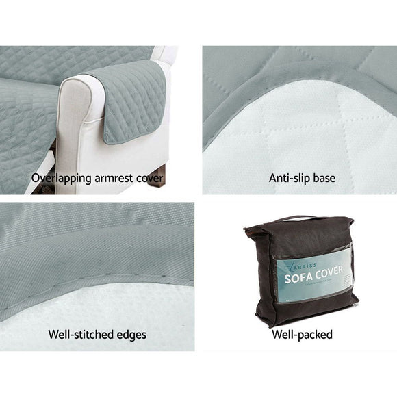 Artiss Sofa Cover Couch Covers 4 Seater Easy to Clean Grey