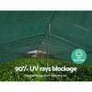 Instahut 90% Shade Cloth 3.66x10m Shadecloth Sail Heavy Duty Green-6