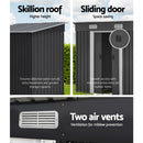 Giantz Garden Shed 1.94x1.21M w/Metal Base Sheds Outdoor Storage Tool Steel House Sliding Door-5