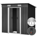 Giantz Garden Shed 1.94x1.21M w/Metal Base Sheds Outdoor Storage Tool Steel House Sliding Door-8