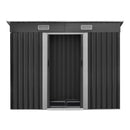 Giantz Garden Shed 2.38x1.31M w/Metal Base Sheds Outdoor Storage Tool Workshop Sliding Door-3