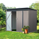 Giantz Garden Shed 2.31x1.31M Sheds Outdoor Storage Tool Metal Workshop Shelter Double Door-7