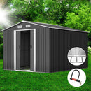 Giantz Garden Shed 2.6x3.9M w/Metal Base Sheds Outdoor Storage Workshop Tool Shelter Sliding Door-1