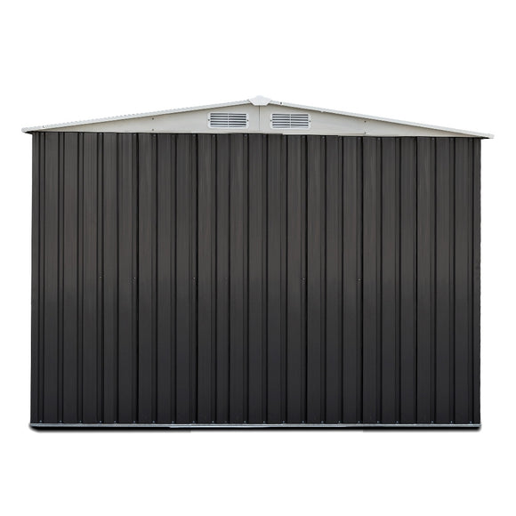 Giantz Garden Shed 2.58x2.07M w/Metal Base Sheds Outdoor Storage Double Door Tool
