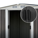 Giantz Garden Shed 2.58x2.07M w/Metal Base Sheds Outdoor Storage Double Door Tool-5