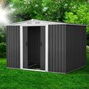 Giantz Garden Shed 2.58x2.07M w/Metal Base Sheds Outdoor Storage Double Door Tool-7