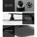 Cefito 8'' Rain Shower Head Wall Arm Square High Pressure Black-5