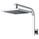 Cefito 8'' Rain Shower Head Wall Arm Square High Pressure Chrome-3