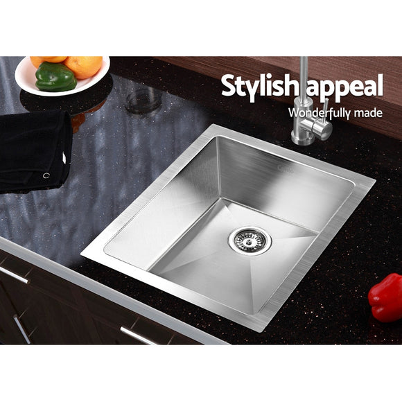 Cefito Kitchen Sink 45X39CM Stainless Steel Basin Single Bowl Silver