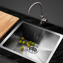 Cefito Kitchen Sink 44X44CM Stainless Steel Basin Single Bowl Silver-8