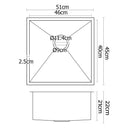 Cefito Kitchen Sink 51X45CM Stainless Steel Basin Single Bowl Silver-2