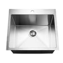 Cefito Kitchen Sink 53X50CM Stainless Steel Basin Single Bowl Silver-1