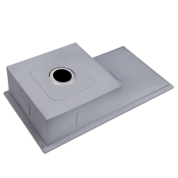 Cefito Kitchen Sink 87X45CM Stainless Steel Basin Single Bowl Silver