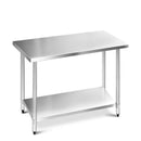 Cefito 1219 x 610mm Commercial Stainless Steel Kitchen Bench-1