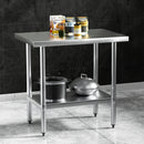 Cefito Stainless Steel Kitchen Benches Work Bench 910x610mm 430-7