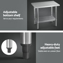 Cefito Stainless Steel Kitchen Benches Work Bench 910x610mm 430-6