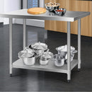 Cefito 610 x 1219mm Commercial Stainless Steel Kitchen Bench-8