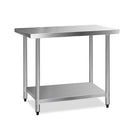 Cefito 610 x 1219mm Commercial Stainless Steel Kitchen Bench-1