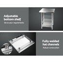 Cefito 762 x 762mm Commercial Stainless Steel Kitchen Bench-5