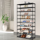 Artiss Shoe Rack Cabinet Stackable 50 Pairs 10-Tier Black-1