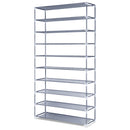 Artiss Shoe Rack Cabinet Stackable 10-Tier Grey-3