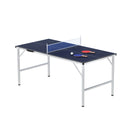 Everfit Table Tennis Ping Pong Table Portable Foldable Family Game Home Indoor-1