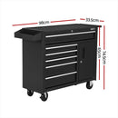 Giantz 6 Drawer Tool Box Chest Cabinet Toolbox Storage Garage Organiser Wheels-2