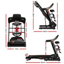 Everfit Treadmill Electric Home Gym Fitness Exercise Machine w/ Massager 480mm-2