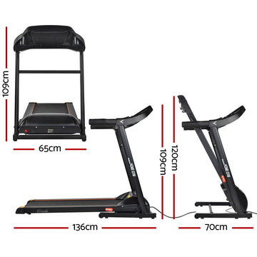 Everfit Treadmill Electric Home Gym Fitness Exercise Machine Foldable 400mm - 0