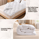 Giselle King Pillow Top Mattress Topper 1300GSM White Duck Feather For Old Bed Upgrade 5cm Thick-6