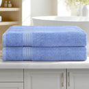 2 Pack Bath Sheets Set Cotton Extra Large Towel Blue-7