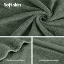 2 Pack Bath Sheets Set Cotton Extra Large Towel Green-6