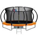 Everfit 12FT Trampoline for Kids w/ Ladder Trampoline Enclosure Safety Net Rebounder Orange-1