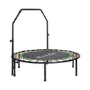 Everfit 48inch Round Fitness Trampoline Rebounder Adjustable Handrail Green-3