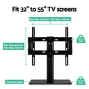 Artiss TV Stand Mount Bracket for 32"-55" LED LCD Swivel Tabletop Desktop Plasma-8