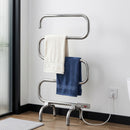 Devanti Electric Heated Towel Rail Rack 5 Bars Freestanding Clothes Dry Warmer-1