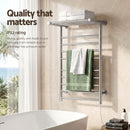 Devanti Electric Heated Towel Rail Rack 14 Bars Wall Mounted Clothes Dry Warmer-5