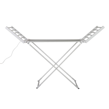 Devanti Electric Heated Towel Rail Rack 18 Bars Freestanding Clothes Dry Warmer