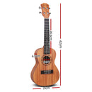 Alpha 23" Concert Ukulele Mahogany Ukuleles Uke Hawaii Guitar w/ Carry Bag-2