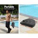 Instahut 3m Outdoor Umbrella w/Base Cantilever Garden Patio Beach Beige-6