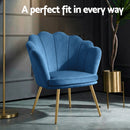 Artiss Armchair Velvet Blue Callista-5