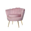 Artiss Armchair Velvet Pink Callista-1