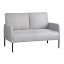 Artiss Armchair 2-Seater Sofa Pillow Linen Grey-7