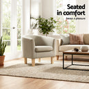 Artiss Armchair Tub Chair Beige Abby-2