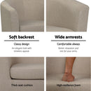 Artiss Armchair Tub Chair Beige Abby-6